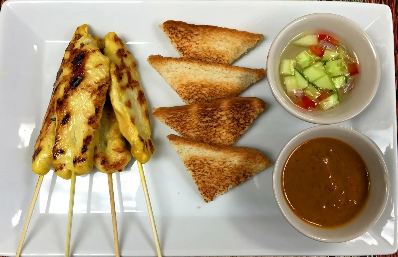 Gai Satay (Chicken Satay) at Pin Toh Asian
