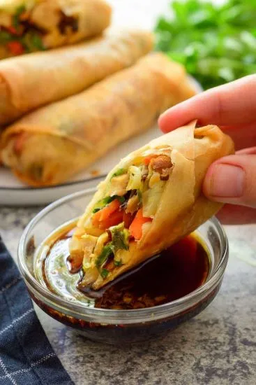 Porpia Gai (Chicken Spring Roll) at Pin Toh Asian