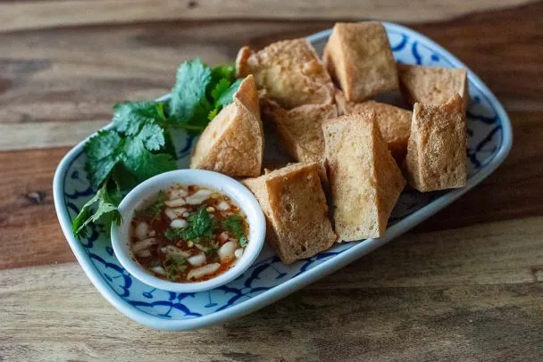 Tofu Tod (Crispy Tofu) at Pin Toh Asian